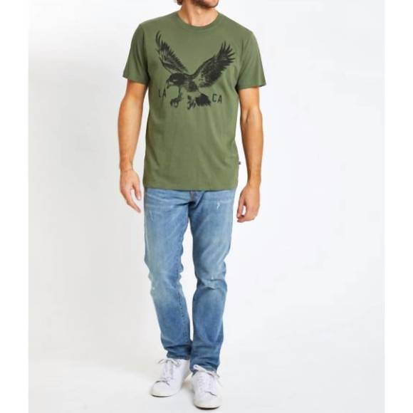 NEW SOL ANGELES men's eagle crew in olive - Picture 1 of 3